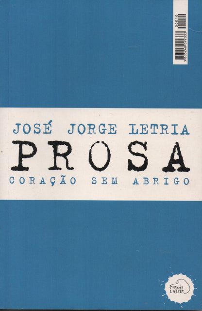 Livro - Coração sem Abrigo de José Jorge Letria - USADO