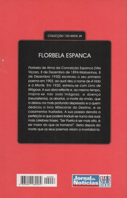 Livro - As Máscaras do Destino de Florbela Espanca - USADO