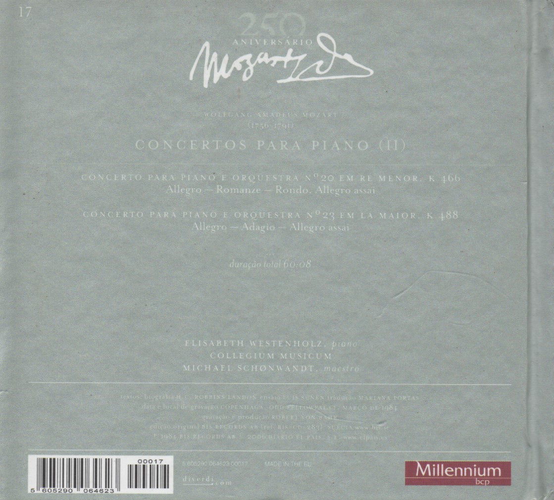 CD+LIVRO - Christian Zacharias, Orquestra De Câmara De Lausanne*, Mozart* - Concertos para Piano (II) - USADO