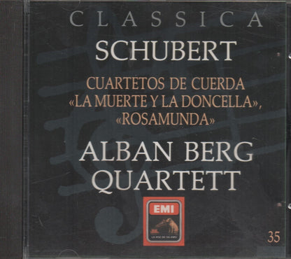 CD - Franz Schubert, Alban Berg Quartett – Cuartetos De Cuerda/"La Muerte Y La Doncella"/"Rosamunda" - USADO