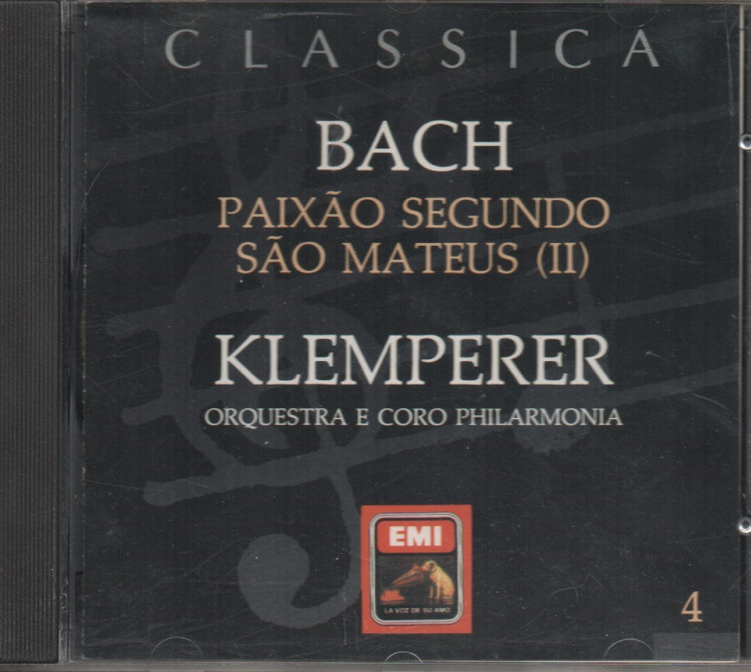 CD - Bach*, Klemperer*, Coro Philharmonia* – Paixão Segundo São Mateus (II) - USADO