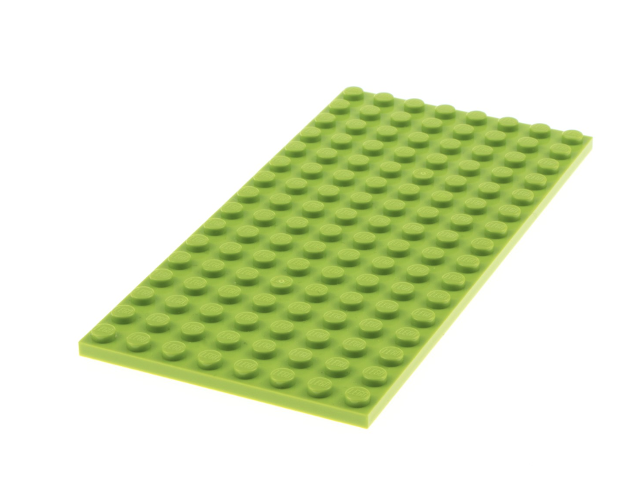 LEGO PART 92438 Plate 8 x 16 LIME - USADO