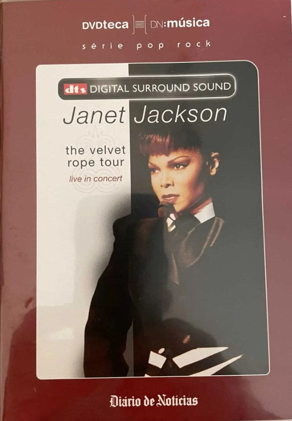 DVD MUSICA JANET JACKSON THE VELVET ROPE TOUR LIVE IN CONCERT - USADO