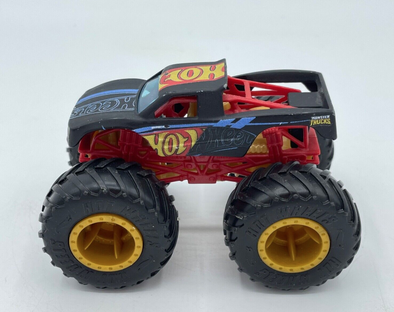 PODIUM CRASHER MONSTER TRUCKS BLACK 1/64 HOT WHEELS (LOOSE)