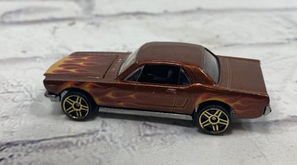 Mustang Coupe Mattel 1983 #5908 Orange Flames HOT WHEELS (LOOSE)