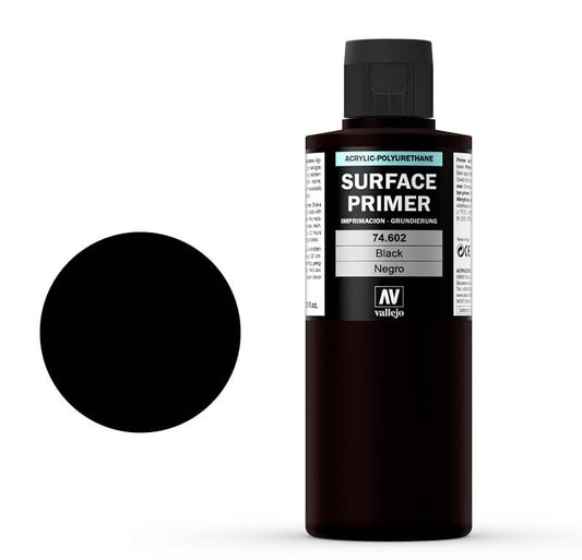 3DPRINT Vallejo Surface Primer Black 200 ml 74602