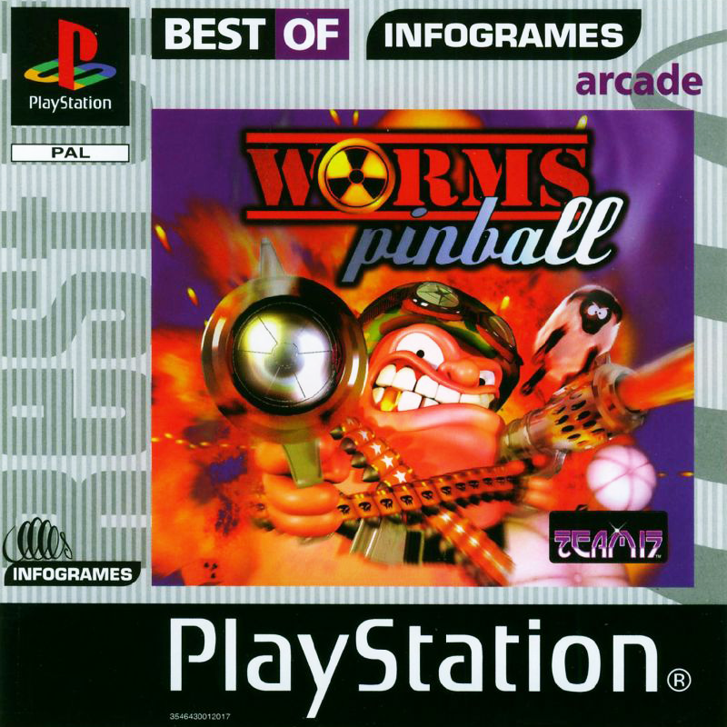 PS1  Worms Pinball - Usado