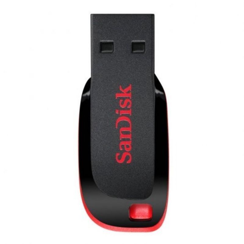 Pendrive 64GB SanDisk Cruzer Blade USB 2.0 - NOVO