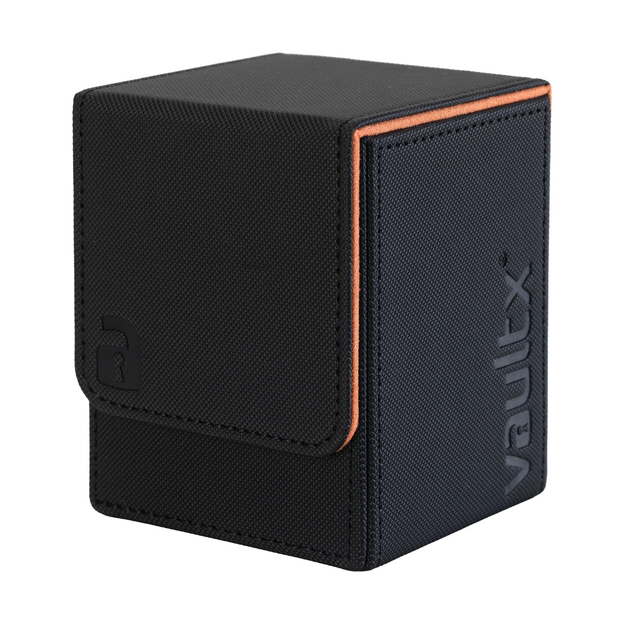 Vault X Exo-Tec® Toploading Deck Box 80+ - Black / Electric Orange