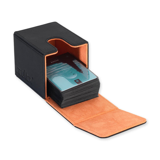 Vault X Exo-Tec® Toploading Deck Box 80+ - Black / Electric Orange