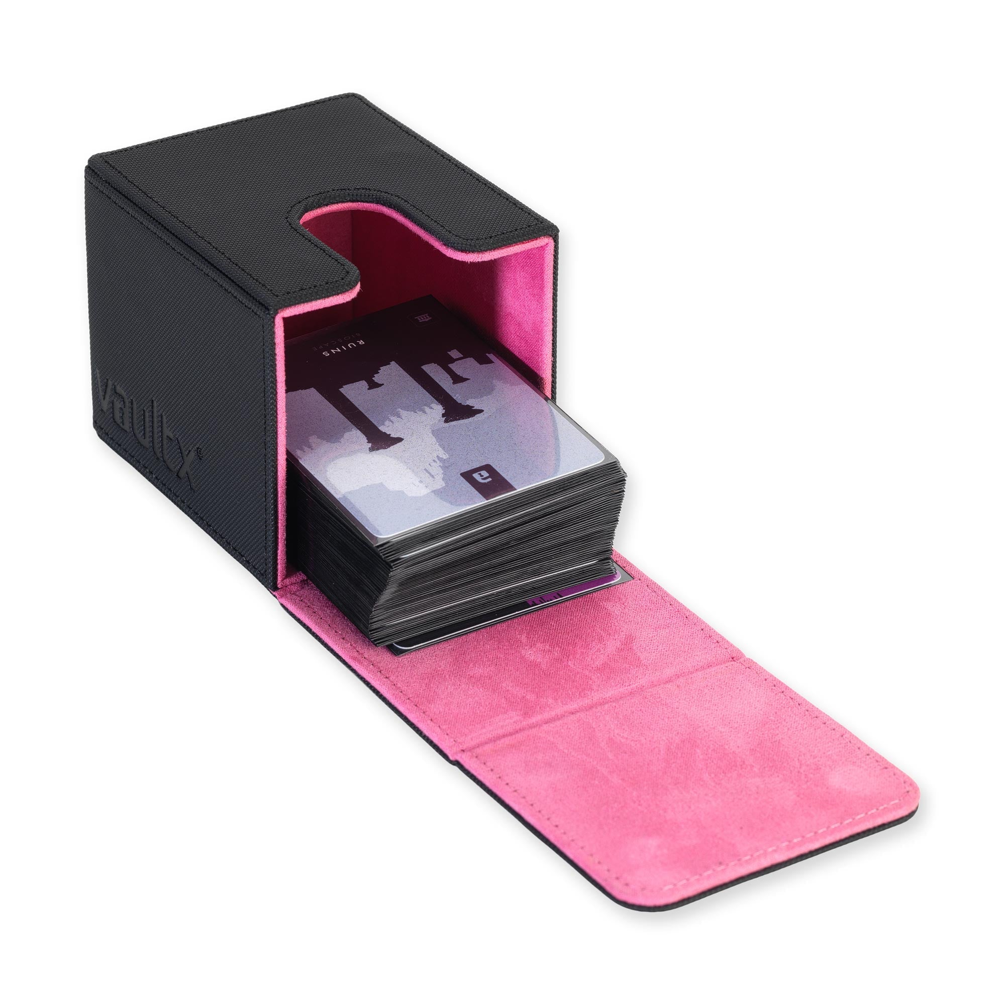 Vault X Exo-Tec® Toploading Deck Box 80+ - Black / Electric Pink