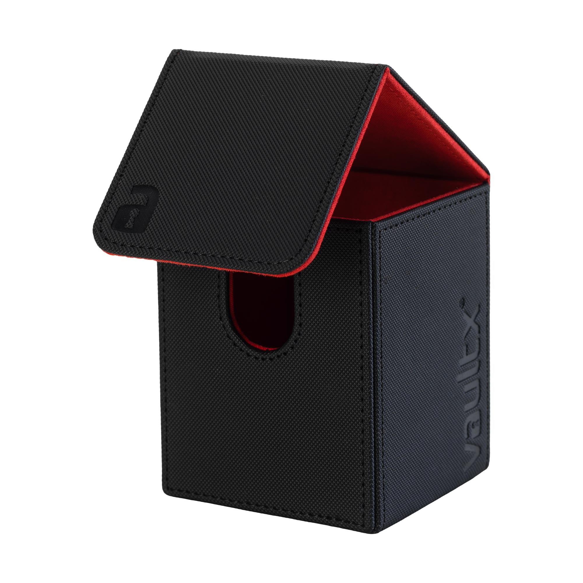 Vault X Exo-Tec® Toploading Deck Box 80+ - Black / Electric Red