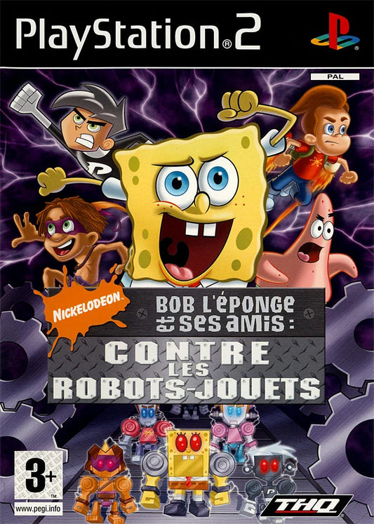 PS2 BOB L´ÉPONGE ET SES AMIS : CONTRE LES ROBOTS-JOUETS - NOVO