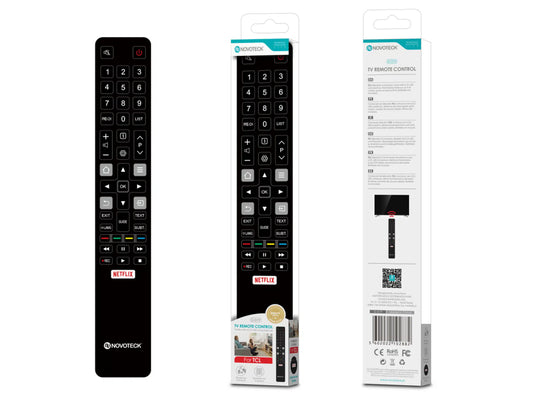 Controle Remoto Inteligente Novoteck D-019 com Botão Netflix – Compatibilidade Otimizada para TCL e outras Smart TVs