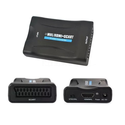 SCART TO HDMI CONVERTER WII / SATURN / NES / SNES / PLAYSTATION 1 / MEGADRIVE /