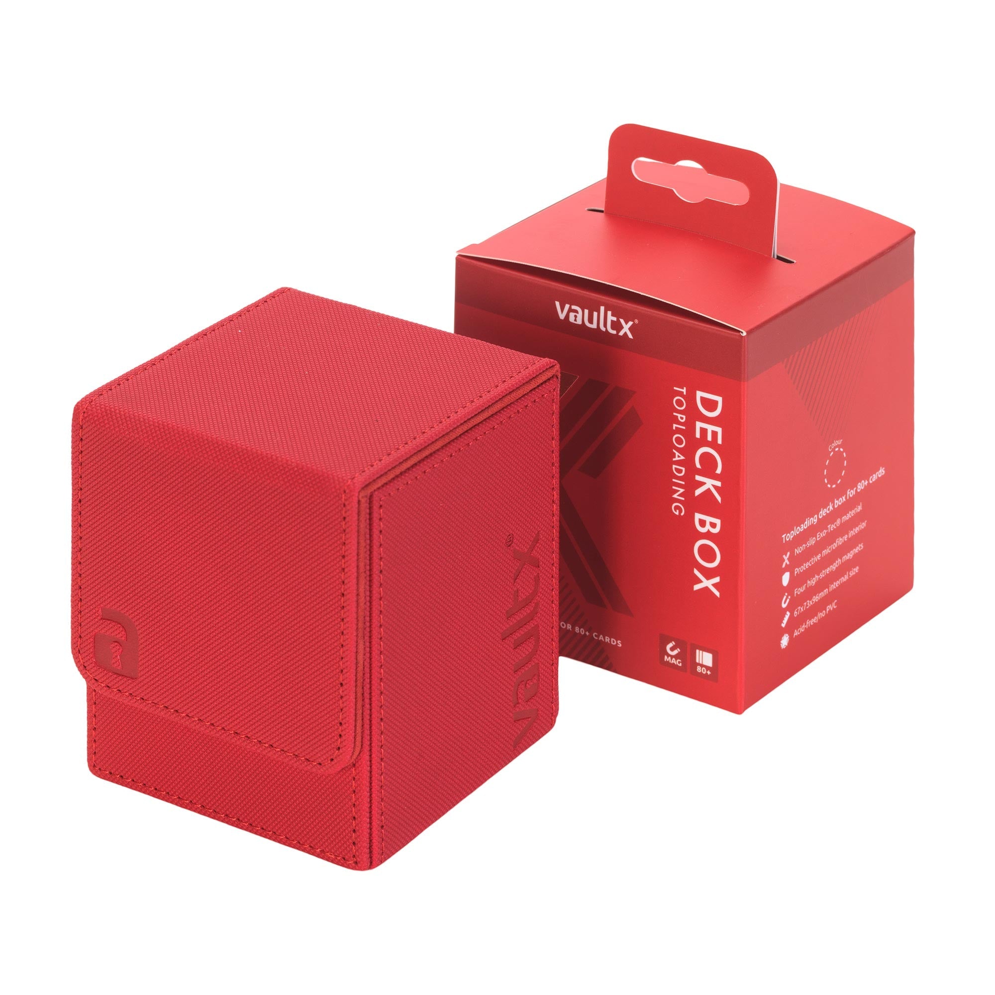 Vault X Exo-Tec® Toploading Deck Box 80+ - Fire Red