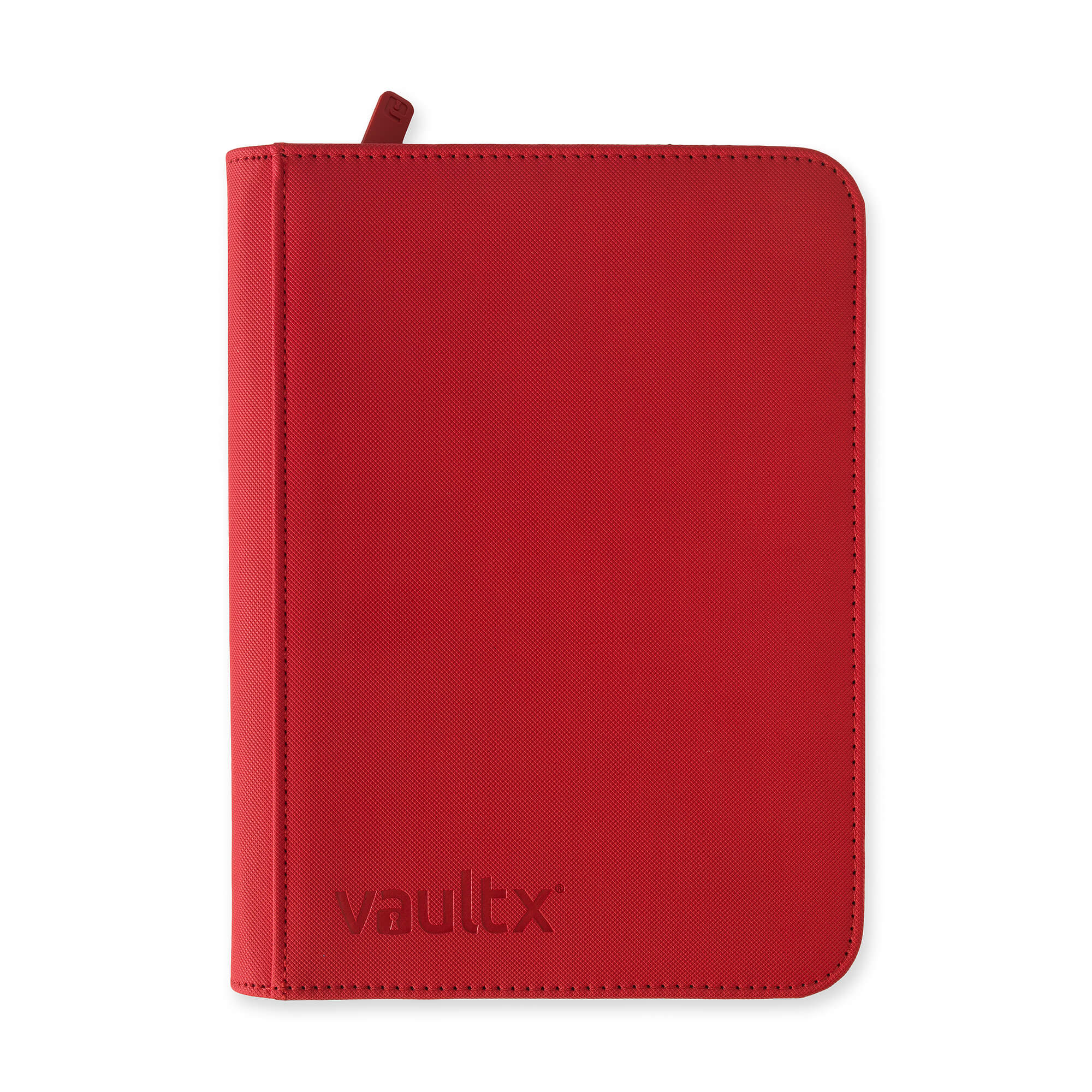 Vault X 4-Pocket Exo-Tec® Zip Binder - Fire Red