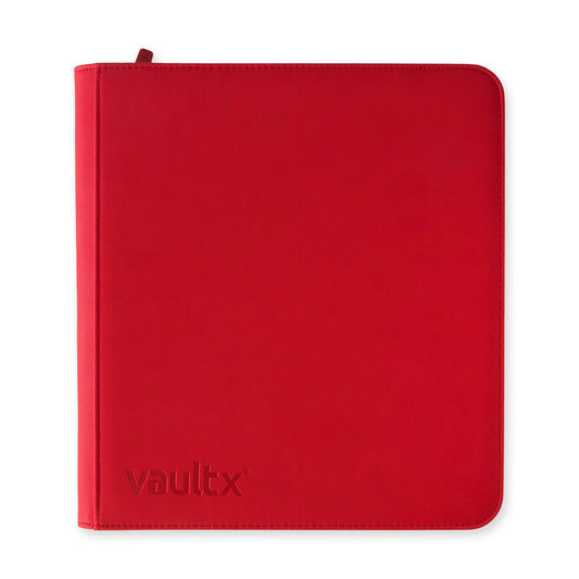 Vault X 12-Pocket Exo-Tec® Zip Binder XL - Fire Red
