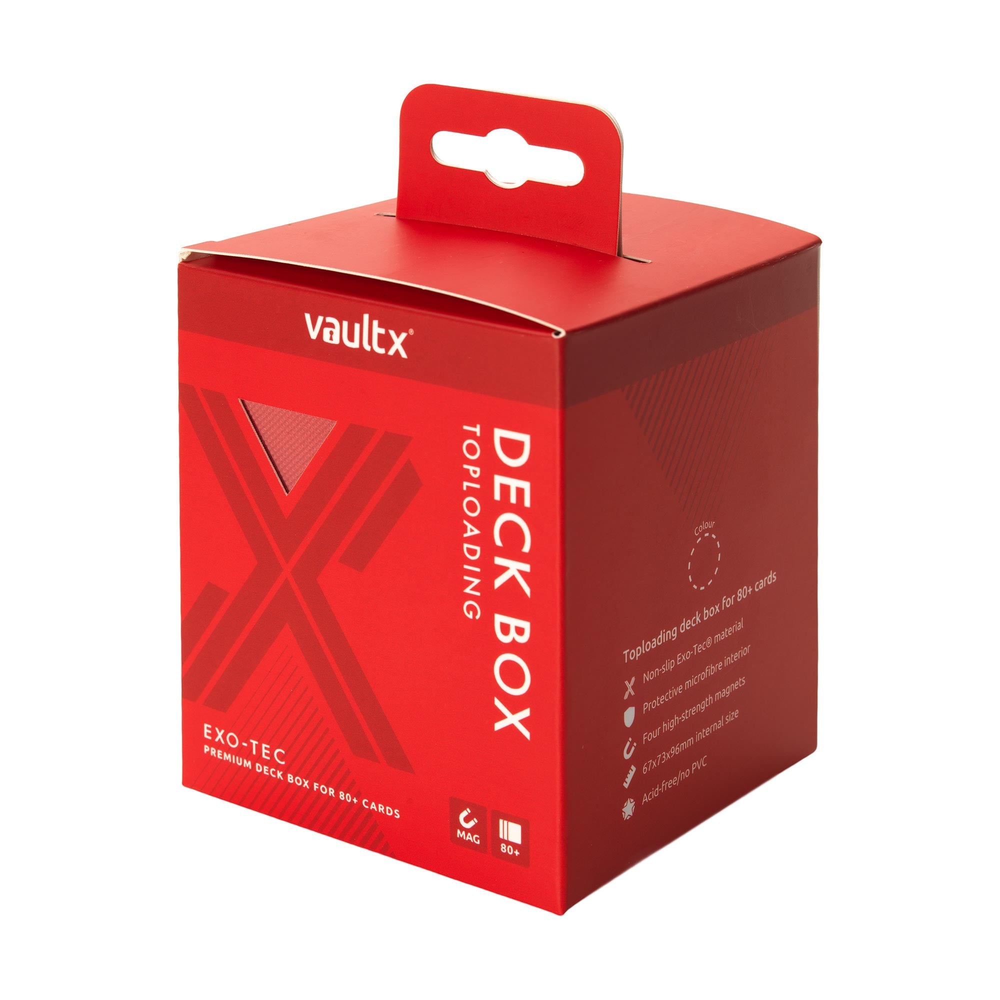Vault X Exo-Tec® Toploading Deck Box 80+ - Fire Red