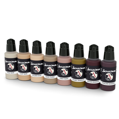 ACRYLIC PAINT SURECOLOR SCALE 75 SET: Flesh (8x17mL)