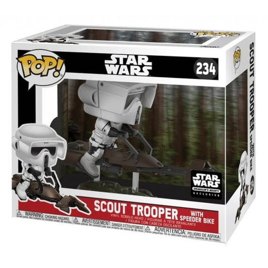 Funko Pop! Television Star Wars Scout Trooper with Speeder Bike #234