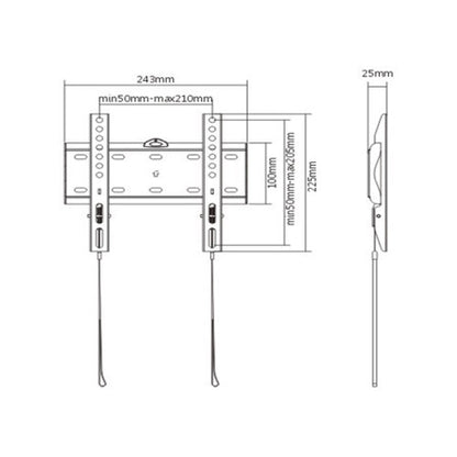 GEMBIRD Suporte TV Parede Fixo 23"- 42" - NOVO