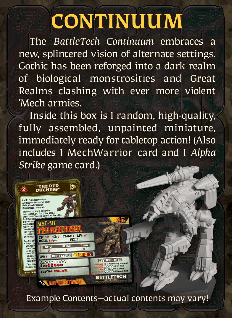 BattleTech Gothic Salvage Box - Display