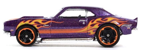 2015 '68 COPO Camaro FLAMES PURPLE hot wheels (LOOSE) - USADO