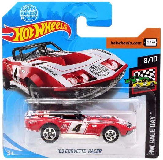 Hot Wheels 69 Corvette Racer Gumball 3000 (red white) 2019  HW Race Day - FYC46