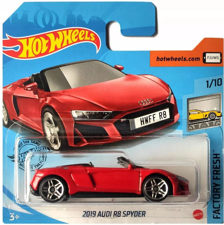 2019 Audi R8 Spyder Red Hot Wheels Factory Fresh 2020 Short #175 GHF93