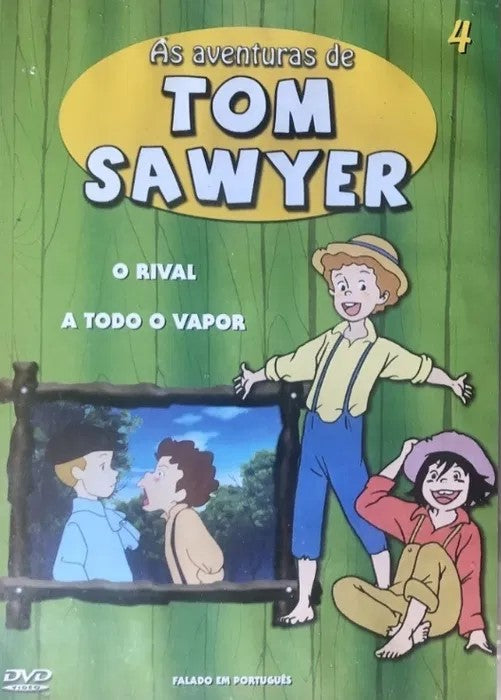 DVD AS AVENTURAS DE TOM SAWYER #4 - O RIVAL - A TODO O VAPOR  - USADO
