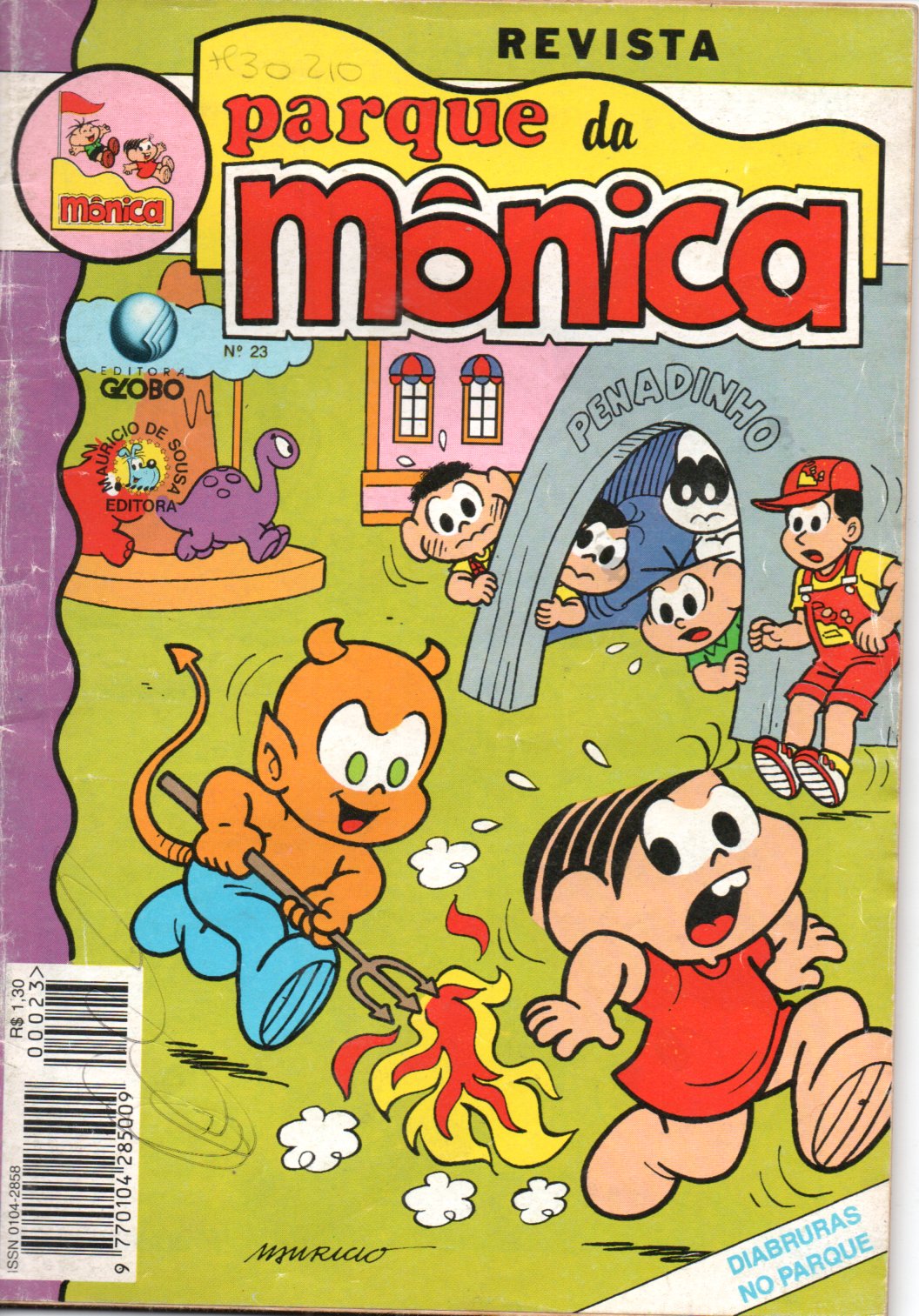LIVRO Revista parque da Monica #23 1994 - USADO