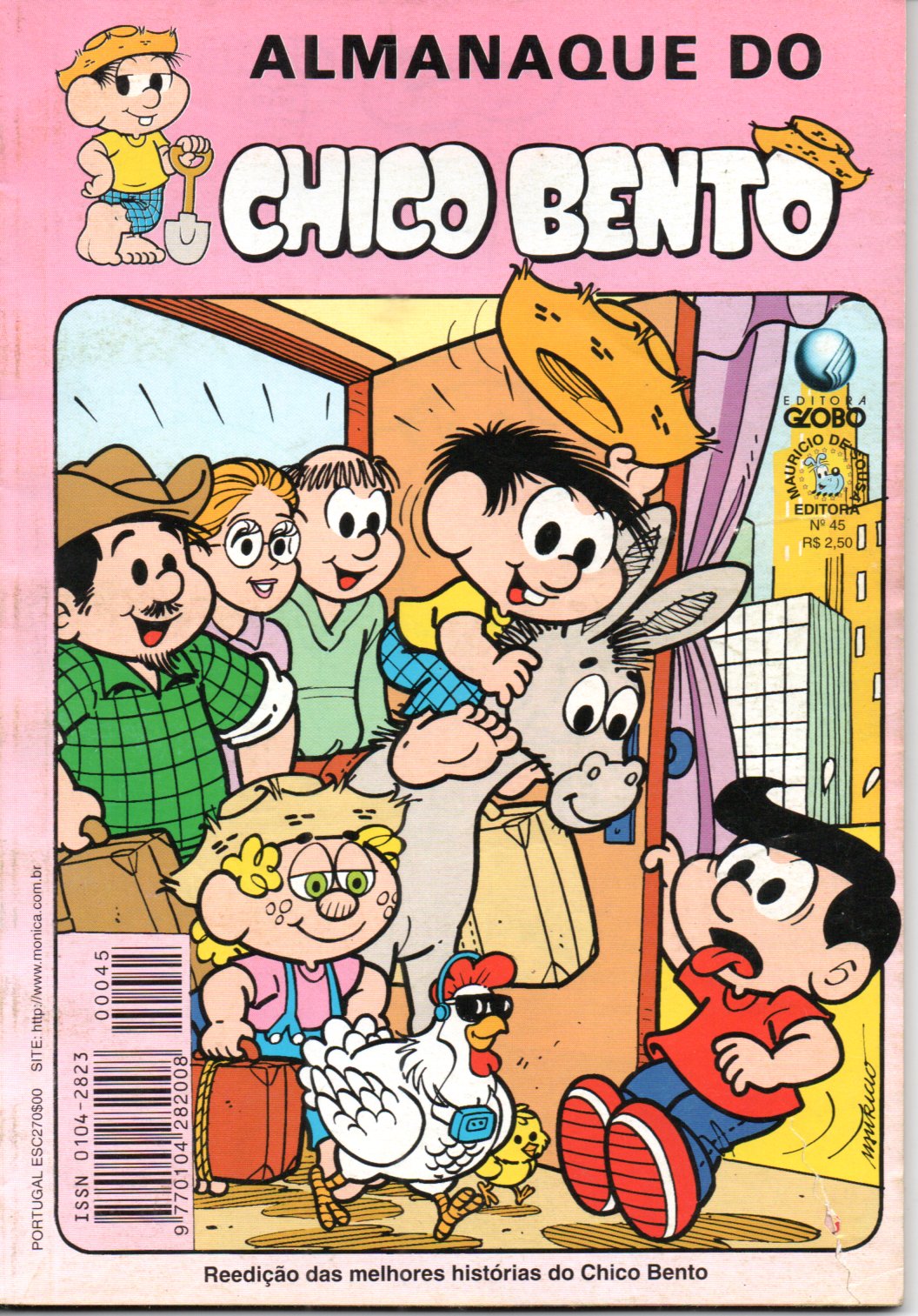 LIVRO Almanaque do Chico Bento #45 1998 - USADO 