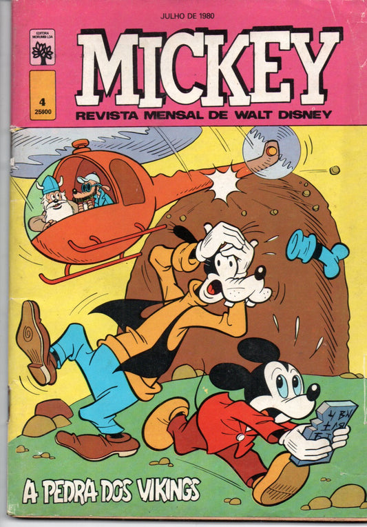 LIVRO Mickey  #4 1980 - USADO
