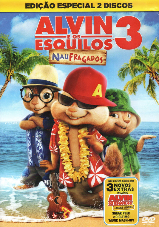 DVD ALVIN E OS ESQUILOS 3 (edição especial 2 discos) - USADO