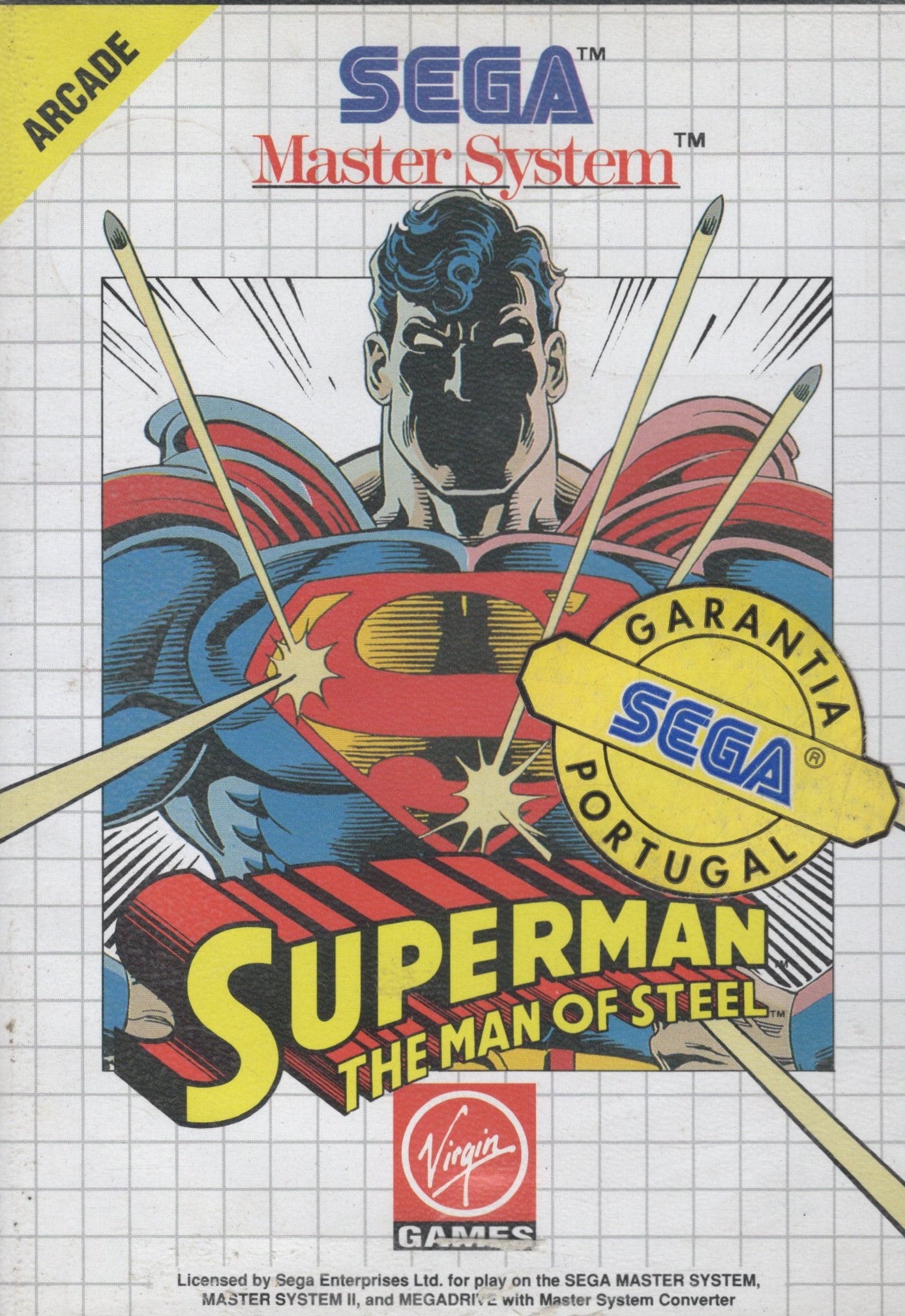 MASTER SYSTEM SUPERMAN THE MAN OF STEEL - USADO