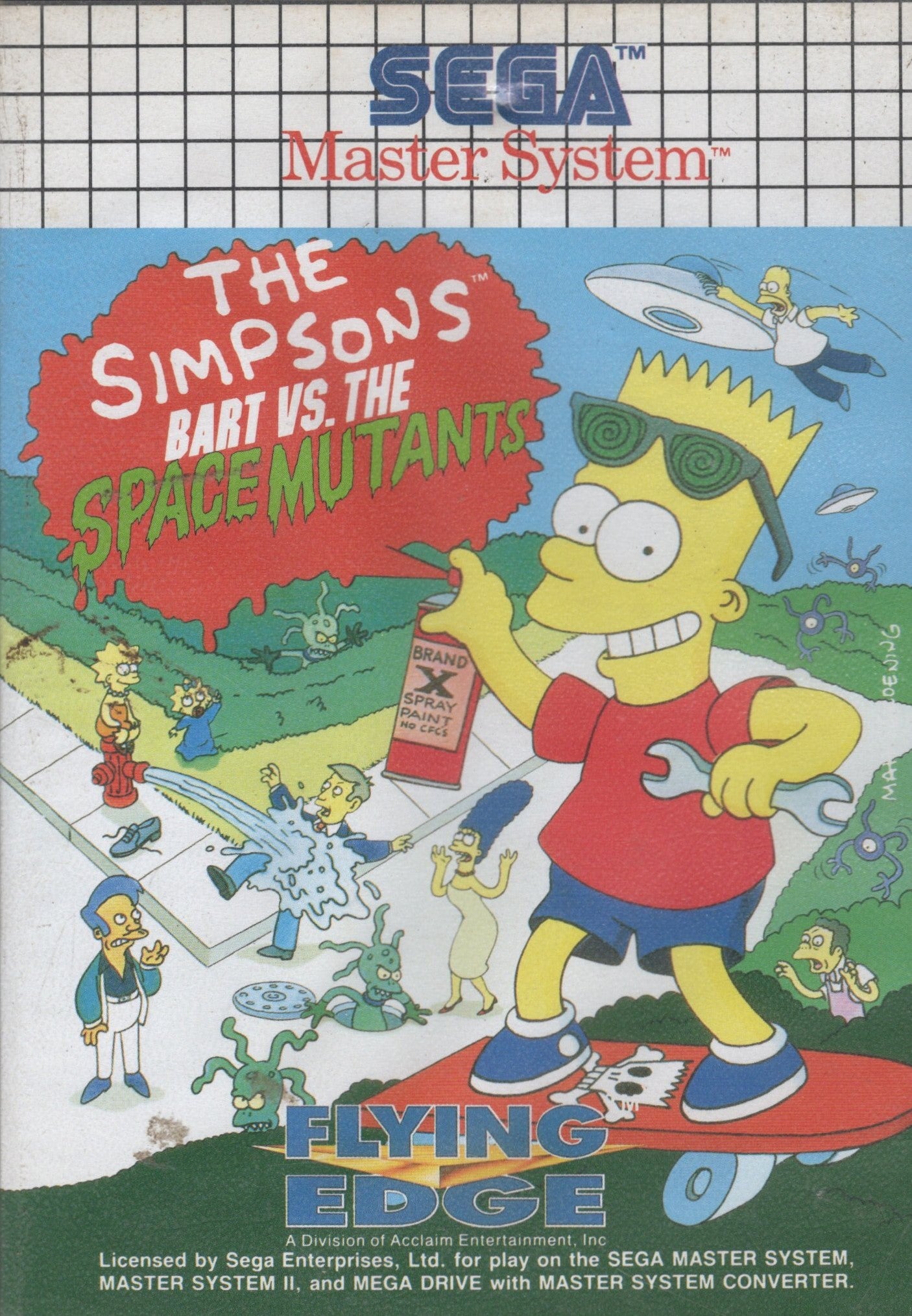 MASTER SYSTEM THE SIMPSONS BART VS SPACE MUTANTS - USADO