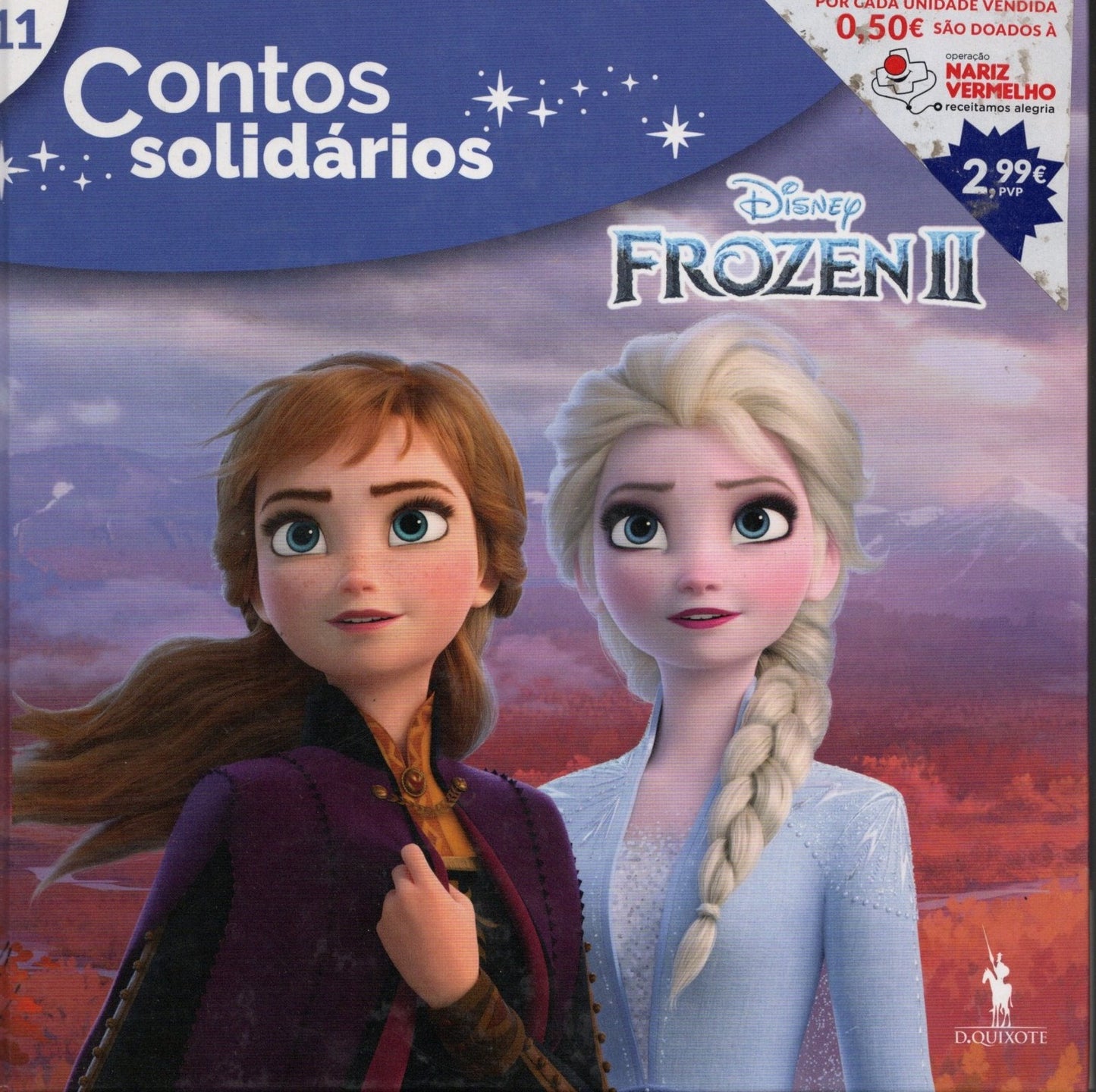 LIVRO - Contos Solidários Frozen II de Disney - USADO