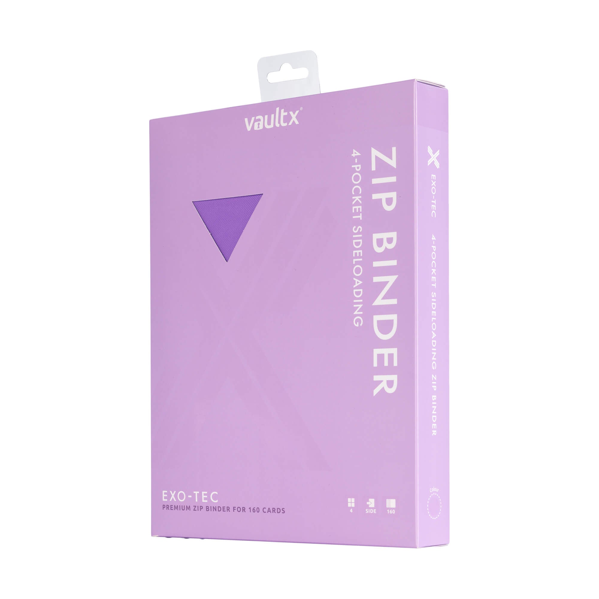 Vault X 4-Pocket Exo-Tec® Zip Binder - Just Purple