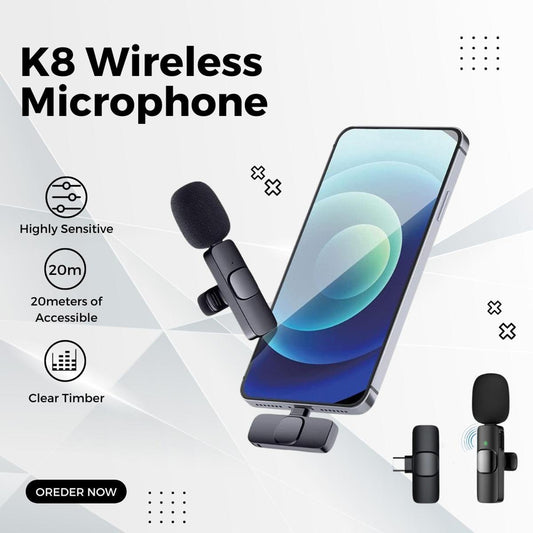 K8 WIRELESS MICROPHONE - NOVO