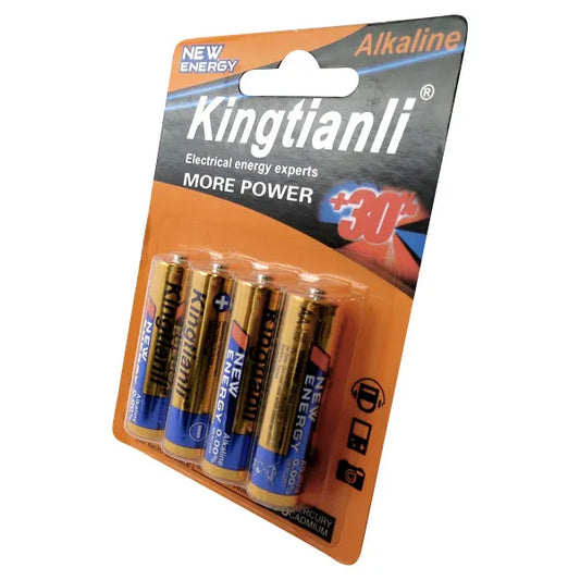 PILHAS ALKALINAS KINGTIANLI AAA LR03 1.5V / 4 PACK