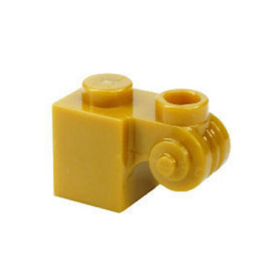 Lego® 20310 Brick 1x1 with Scroll (pearl gold) - USADO