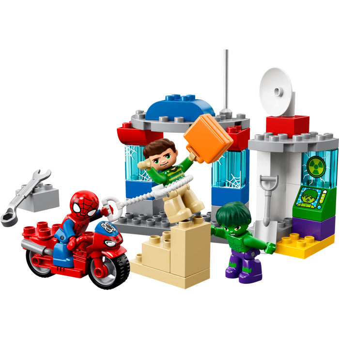 76371pr0126 LEGO Duplo Brick 1 x 2 x 2 with Spider Webs print - USADO