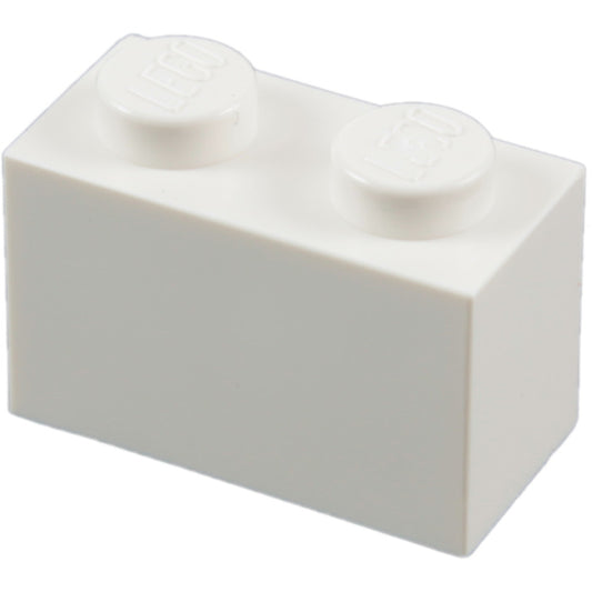 LEGO Brick 1 x 2 Item No: 3004  WHITE Alternate Item No: 93792 - USADO