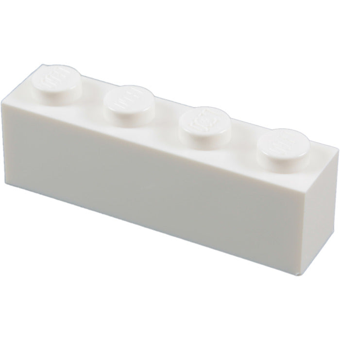 LEGO Brick 1 x 4 Item No: 3010 WHITE  Alternate Item No: 6146 - USADO