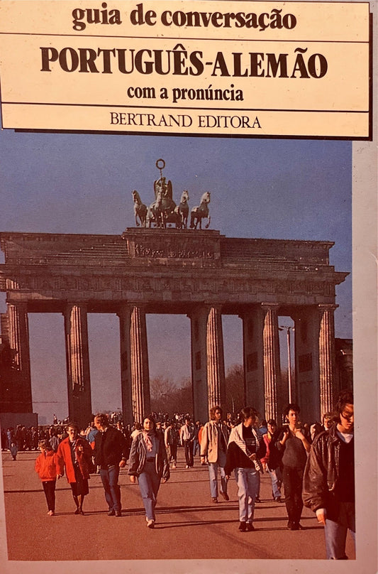 Livro de bolso Guia de conversação Portugês-Alemão 1990 - USADO