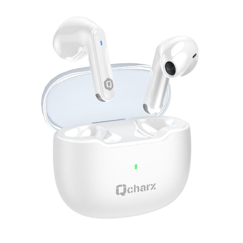 Qcharx Harmony Auricular TWS Bluetooth 5.3 branco - NOVO