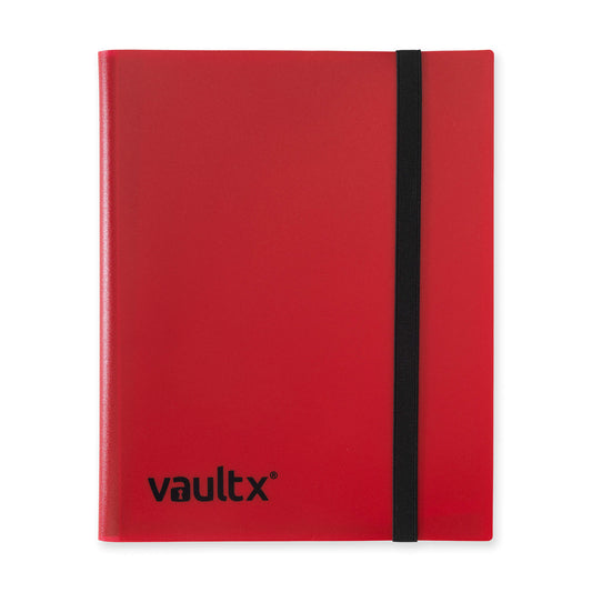 Vault X 9-Pocket Strap Binder - Red