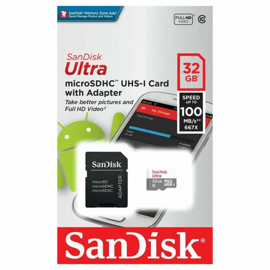 Memory Card MicroSd 32GB Sandisk ukltra