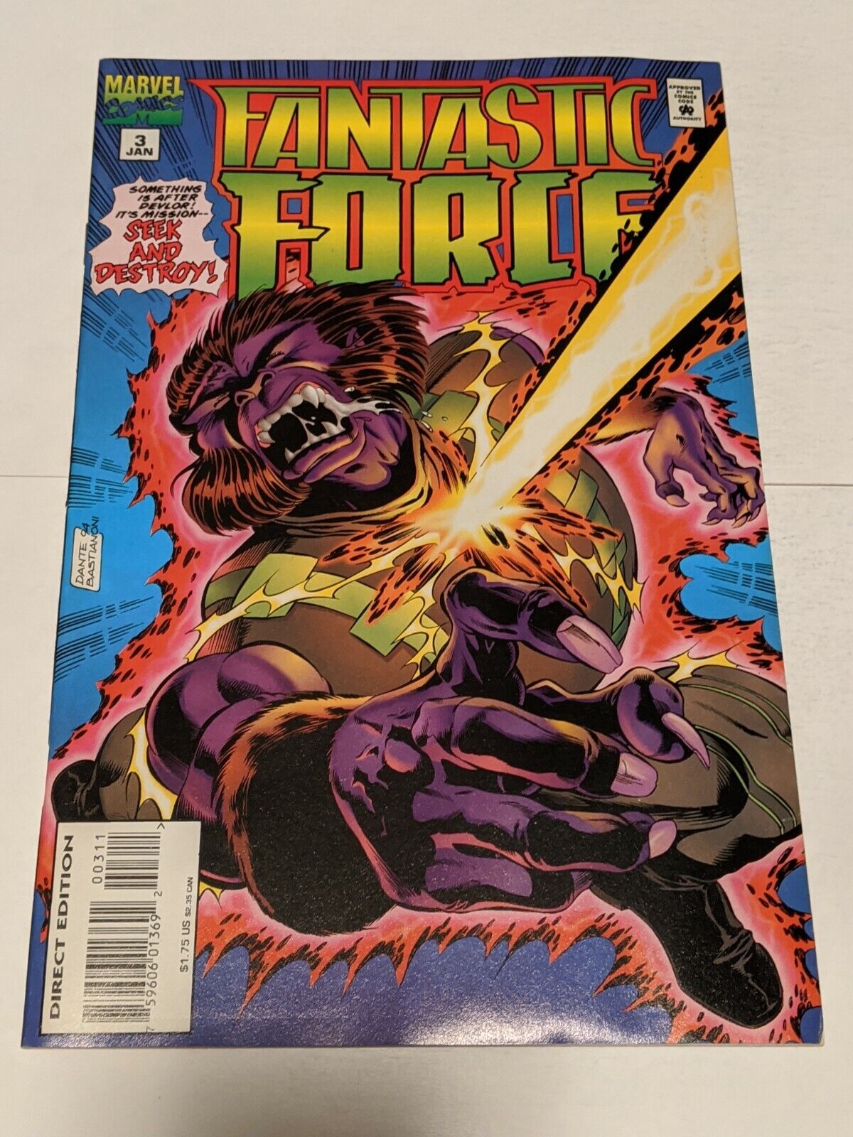 Comics Fantastic Force #3 January 1995 Marvel Comics - USADO